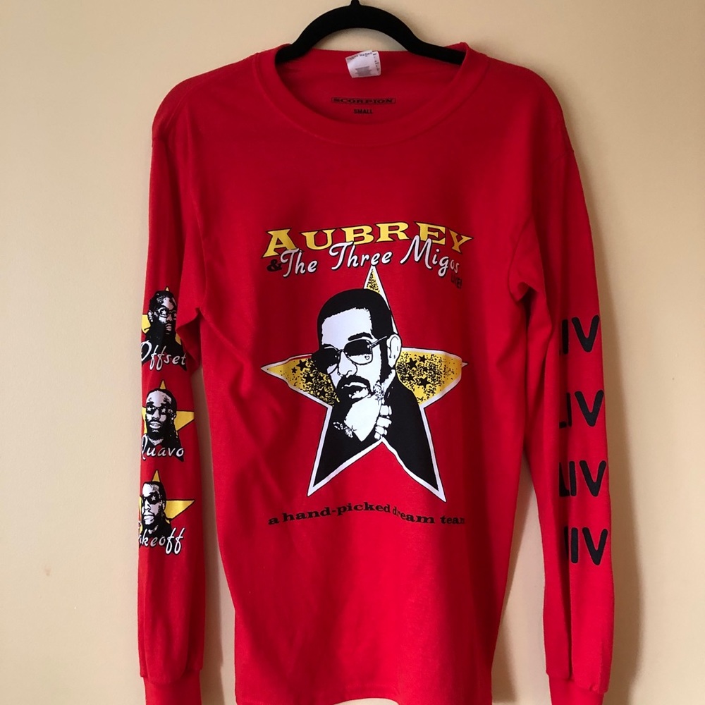 Drake merch cotton long sleeve shirt